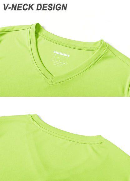 UPF 50+ Summer Short Sleeve V-Neck T-shirts Womens Sun Protection T-shirts Quick Dry Hiking Running Tee Shirts Tops - The Clothing Company Sydney