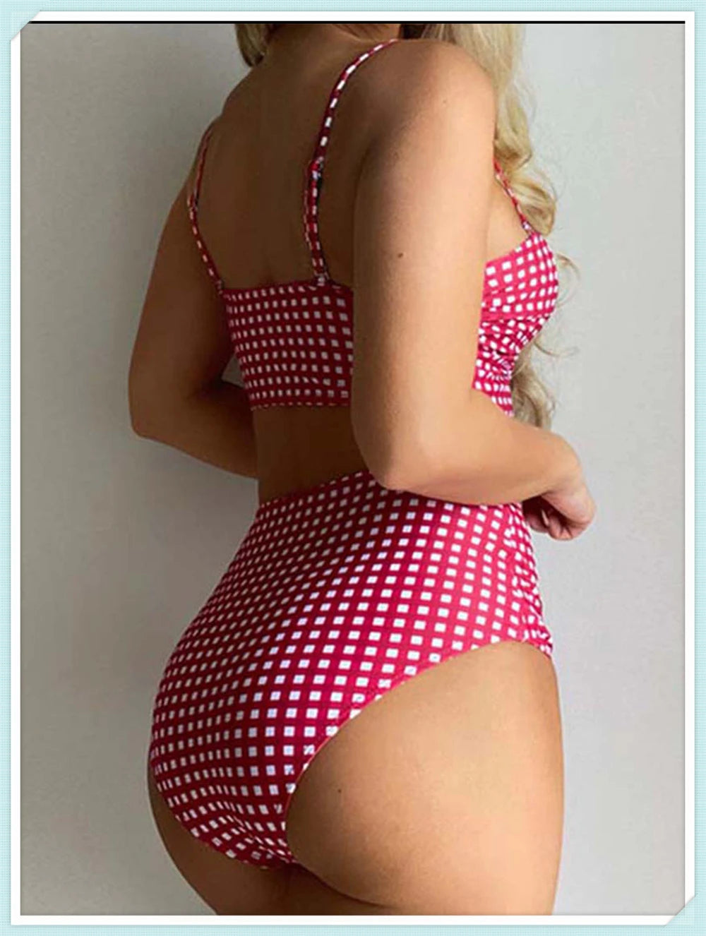 High Waist Printed Swimwear Strapped Swimsuit Padded Bathers Bathing Suit Bikini Beachwear The Clothing Company Sydney