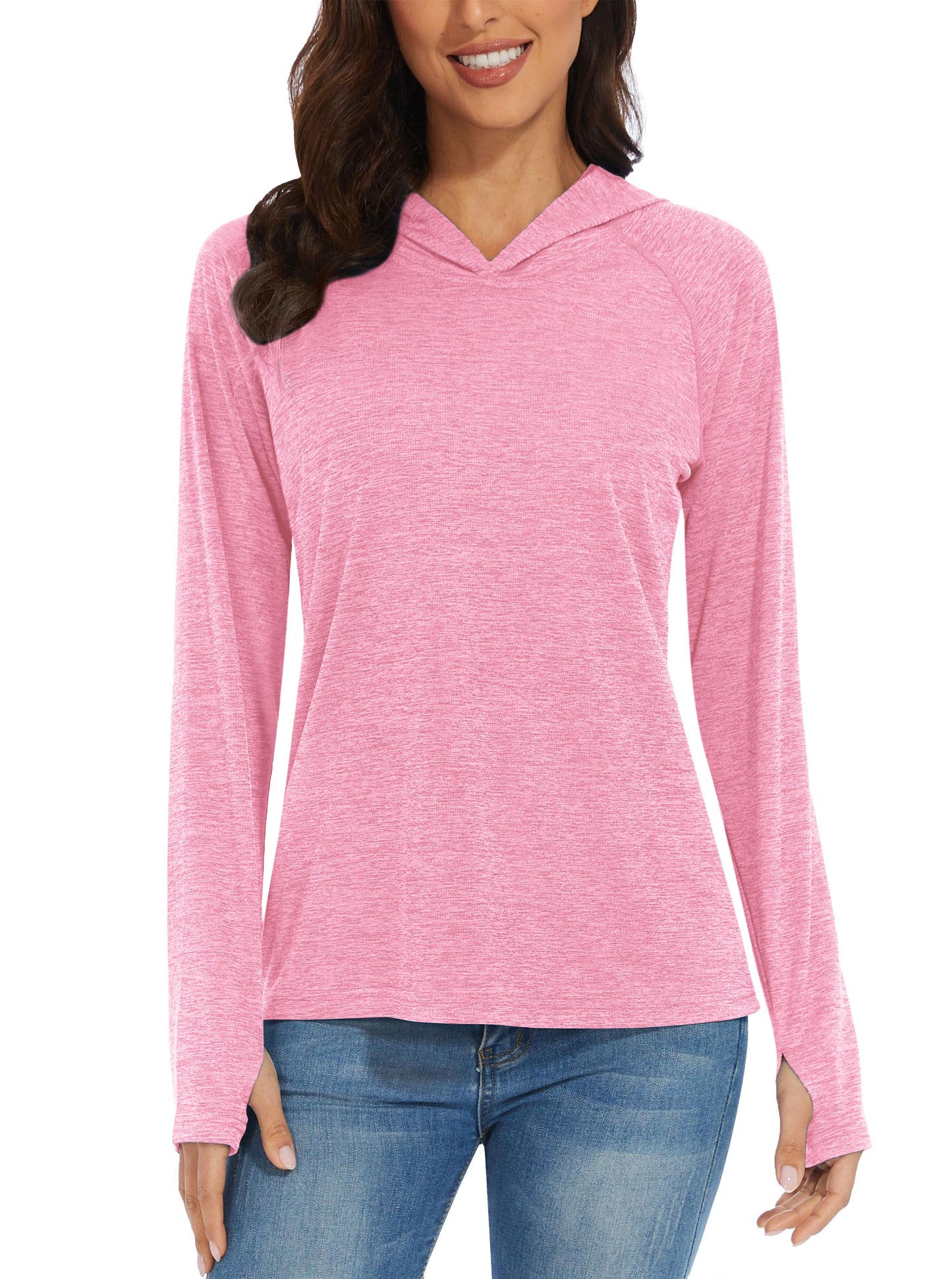 UPF50+ Breathable Long Sleeve Hoodie T-shirts Women's Sun/UV Protection Casual Hooded T shirts Outdoor Sports Pullover The Clothing Company Sydney
