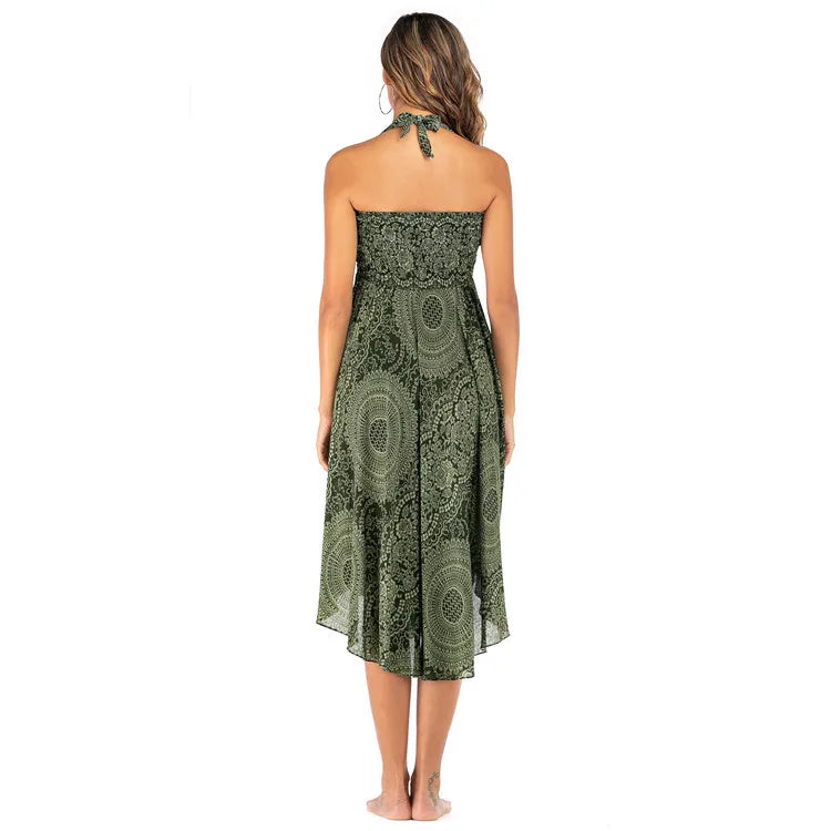 Women's Summer Long Boho Bottom Vintage Casual Loose Fashion y2k Maxi 2 in 1 Skirt Dress - The Clothing Company Sydney