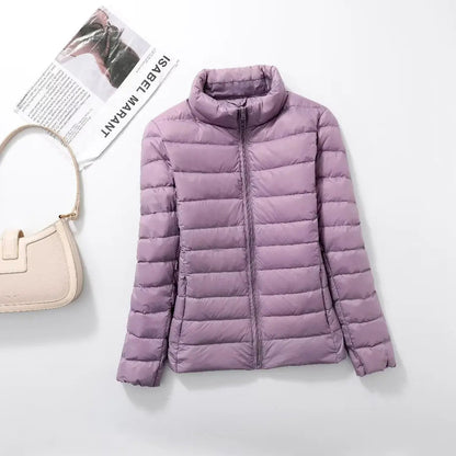 Women Spring Jacket Fashion Short Ultra Lightweight Packable Puffer Coats 15 Colors Female Down Warm Korean Slim Fit Parkas 5XL The Clothing Company Sydney