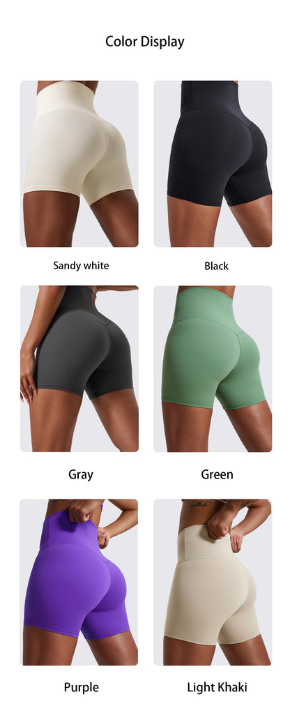 Yoga Clothing Push Up Gym Shorts Womens High Waist Sports Leggings Workout Cycling Shorts - The Clothing Company Sydney