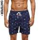 Summer Mens Swim Shorts Beach Quick Dry Printing Swimsuit Plus Size Mesh Liner Surfing Gym Board Shorts