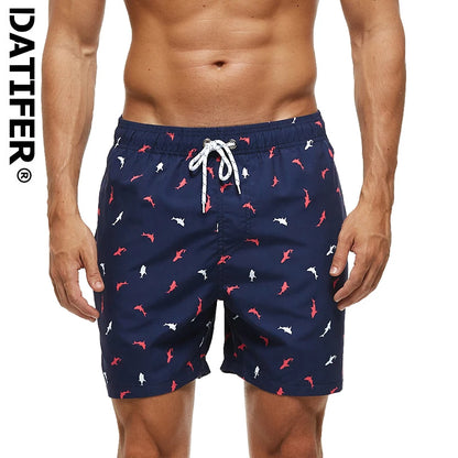 Summer Mens Swim Shorts Beach Quick Dry Printing Swimsuit Plus Size Mesh Liner Surfing Gym Board Shorts - The Clothing Company Sydney