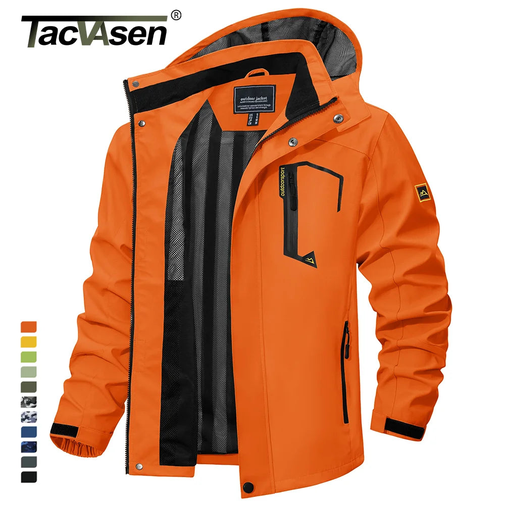 Spring Autumn Lightweight Jackets Mens Mesh Lined Waterproof Rain Jacket Outdoor Fishing Hiking Jacket Male Windbreaker - The Clothing Company Sydney