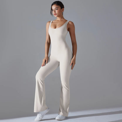 V Back Jumpsuit Gym Set Women Training Yoga Suit Sportswear Sports Fitness Rompers Stretch Workout Bodysuits The Clothing Company Sydney