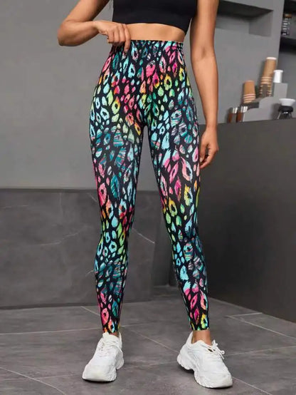 3D Print Tie Dye Sports Women Seamless High Waist Fitness Push Up Leggings Gym Clothing Workout Tights Pants - The Clothing Company Sydney