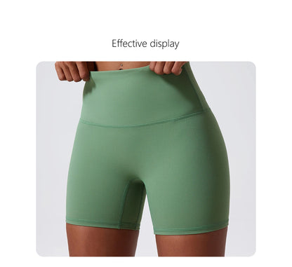 Yoga Clothing Push Up Gym Shorts Womens High Waist Sports Leggings Workout Cycling Shorts - The Clothing Company Sydney