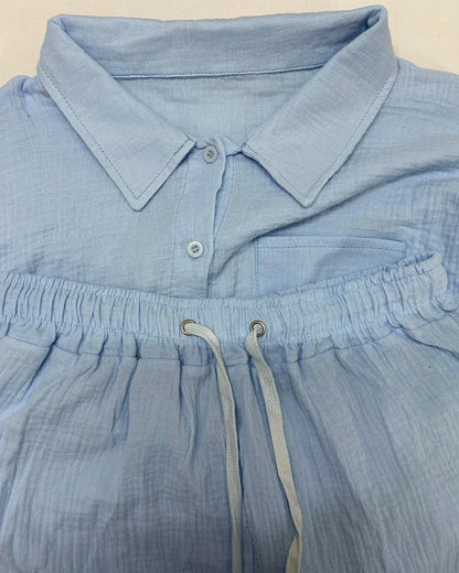 Summer Women's Suit Short Sets Outfits Suit Two Piece Button Up Matching Outfit Set - The Clothing Company Sydney