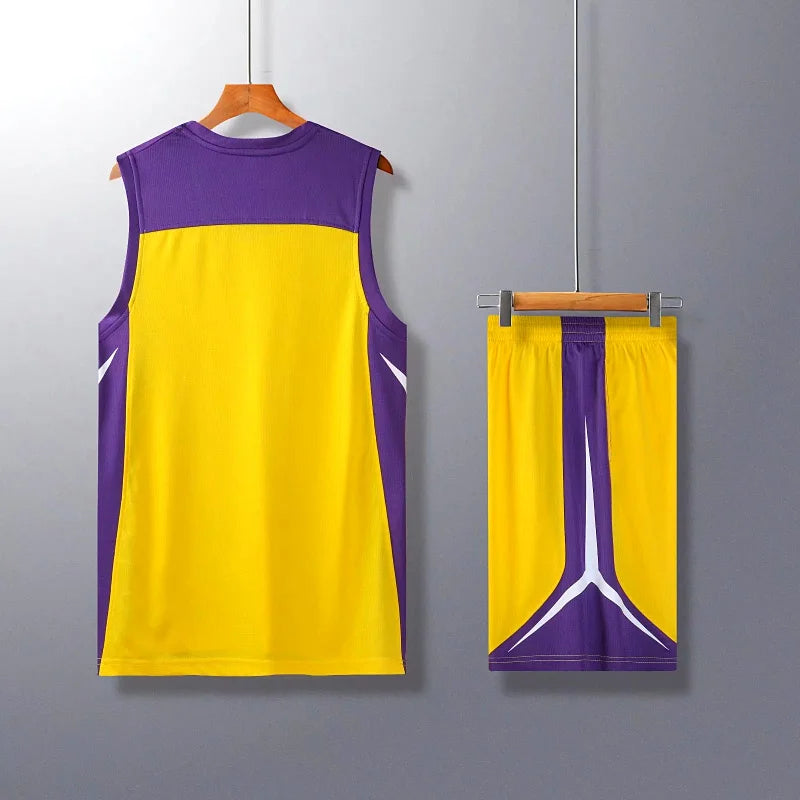 2 Piece Sportswear Basketball Jersey Shorts Set Blank custom Men Women Kids Basketball Uniforms - The Clothing Company Sydney
