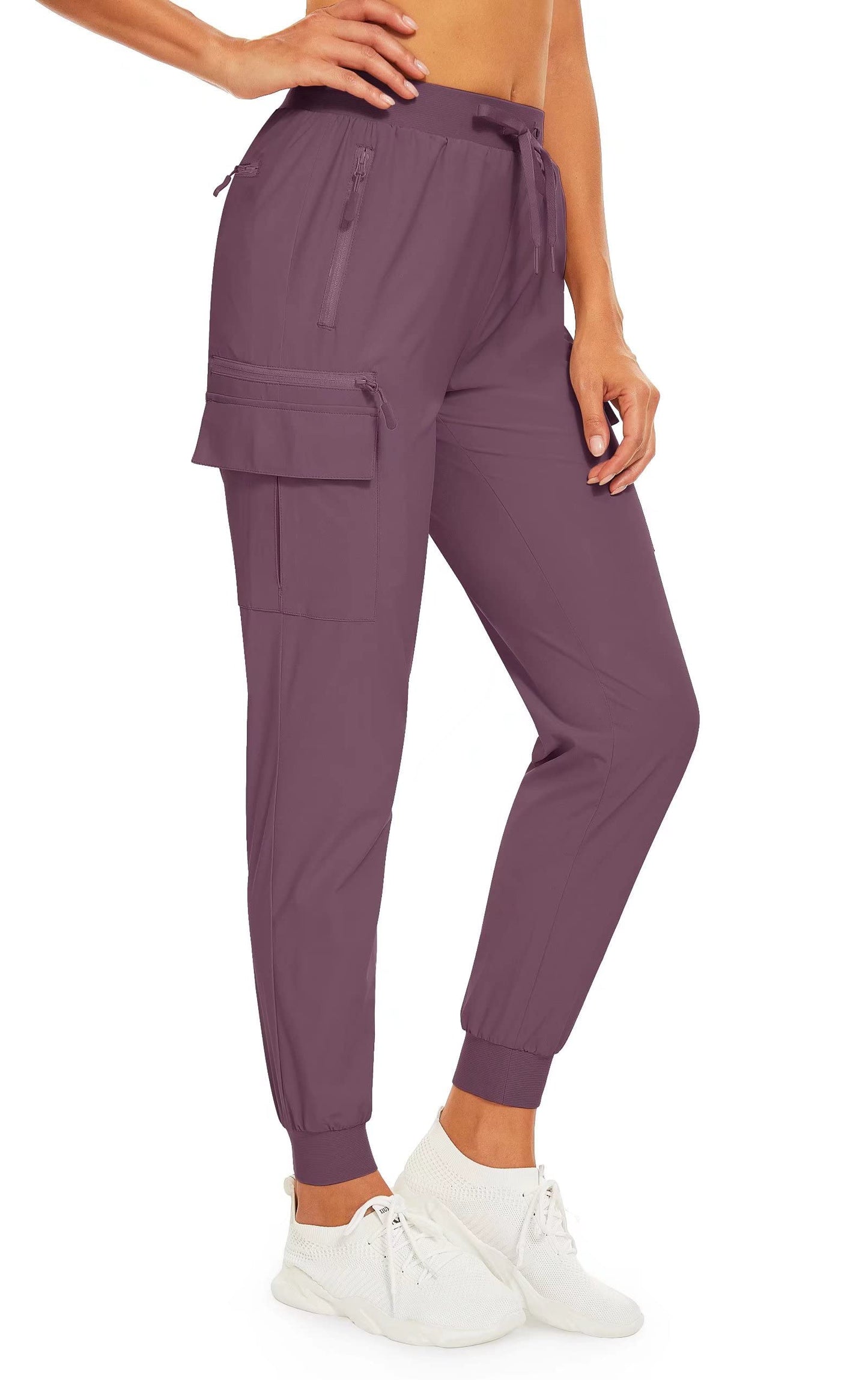 Summer Quick Dry Pants Women's Jogger Sweatpants Lightweight Breathable 6 Pockets Elastic Waist Casual Long Trousers The Clothing Company Sydney