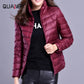Women Spring Jacket Fashion Short Ultra Lightweight Packable Puffer Coats 15 Colors Female Down Warm Korean Slim Fit Parkas 5XL The Clothing Company Sydney