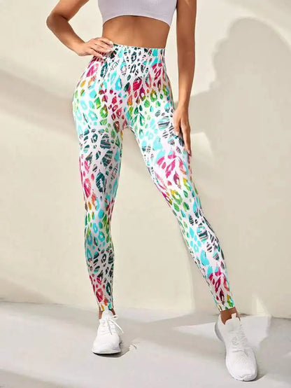 3D Print Tie Dye Sports Women Seamless High Waist Fitness Push Up Leggings Gym Clothing Workout Tights Pants - The Clothing Company Sydney