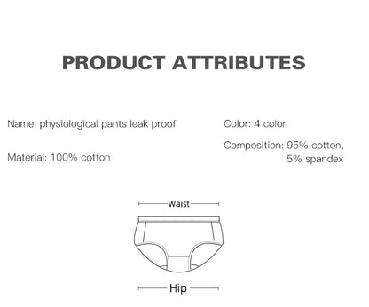 Menstrual Period Underwear for Women Mid Waist Postpartum Ladies Panties Menstrual Leak proof Bikini Bottoms Briefs The Clothing Company Sydney