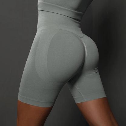 Seamless Yoga Workout Gym Fitness High Waist Sports Shorts The Clothing Company Sydney