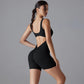 One Piece V Back Sports Jumpsuit Gym Romper Sleeveless Sportswear Bodysuit Women's Casual One-Piece Suit Yoga Clothing Set The Clothing Company Sydney