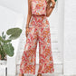 Elegant Long Women's Backless Wide Leg Jumpsuits Casual Sleeveless Floral Rompers Summer Matching Outfit Set - The Clothing Company Sydney