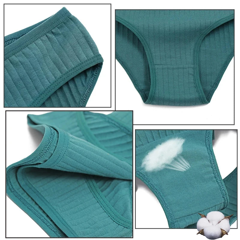 9 Pack Cotton Panties Women Underwear Striped Panty Female Soft Lingerie Briefs Underpant Intimates Set The Clothing Company Sydney