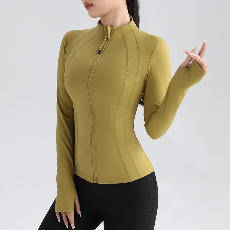 Women's Full Zip Yoga Gym Top Active Jacket The Clothing Company Sydney