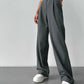 Classic Formal Straight Leg Pants Spring Summer Women's Versatile Casual Wear Loose Fit Wide Leg Pants The Clothing Company Sydney