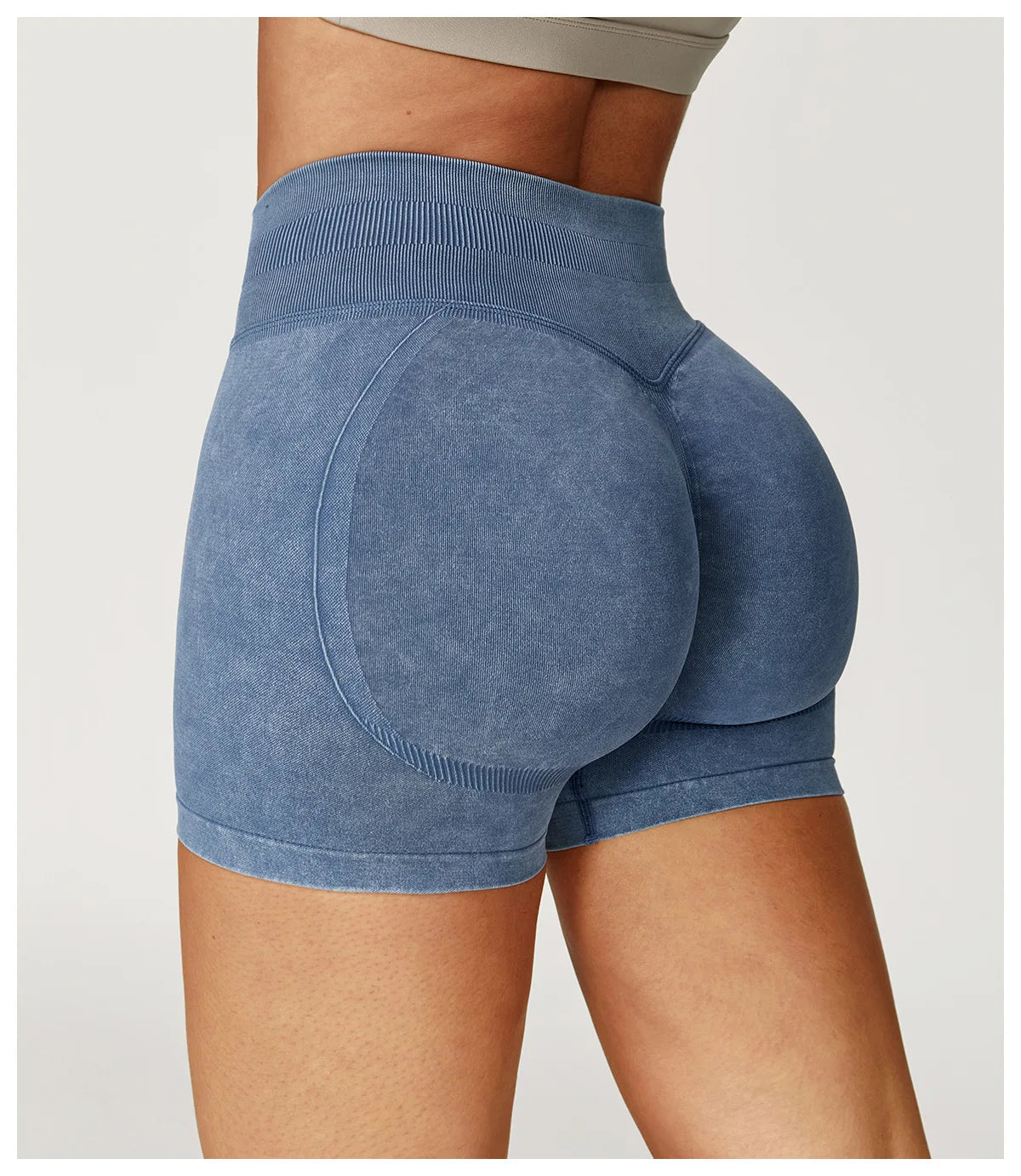 High Waist Yoga Bicycle Shorts Women Sand Washed Workout Shorts Fitness Yoga Lift Butt Fitness Yoga Gym Running Bike Short Pants The Clothing Company Sydney