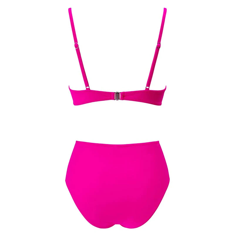 Two Piece Swimsuit Womens Bikini Set Beachwear Push Up Summer Bathing Suit Triangle Bikini Low Waist Swimwear - The Clothing Company Sydney