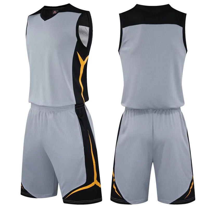 2 Piece Sportswear Basketball Jersey Shorts Set Blank custom Men Women Kids Basketball Uniforms - The Clothing Company Sydney