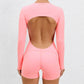 One Piece Women's Jumpsuit Long Sleeve Yoga Set Backless Bodysuit Fitness Quick-Dry Gym Clothing Workout Rompers Exercise Outfits - The Clothing Company Sydney