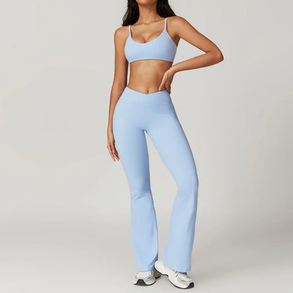 Women's Yoga Gym Activewear 2 Piece Set Sport Suit Workout Short Sleeve Crop Top High Waist Leggings Short Fitness Sports Wear