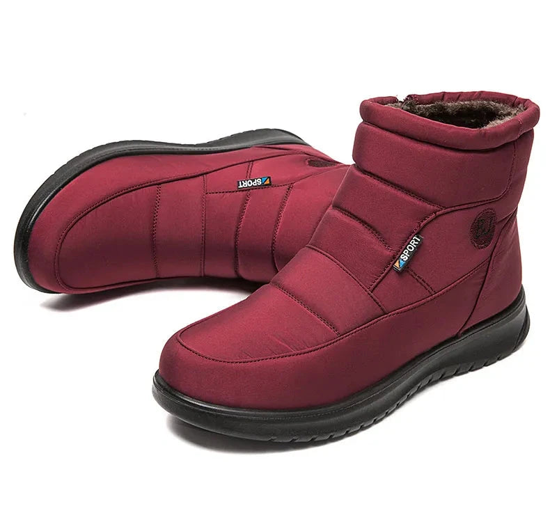 Women Ankle Low Heels Snow Boots Winter Flat Shoes The Clothing Company Sydney