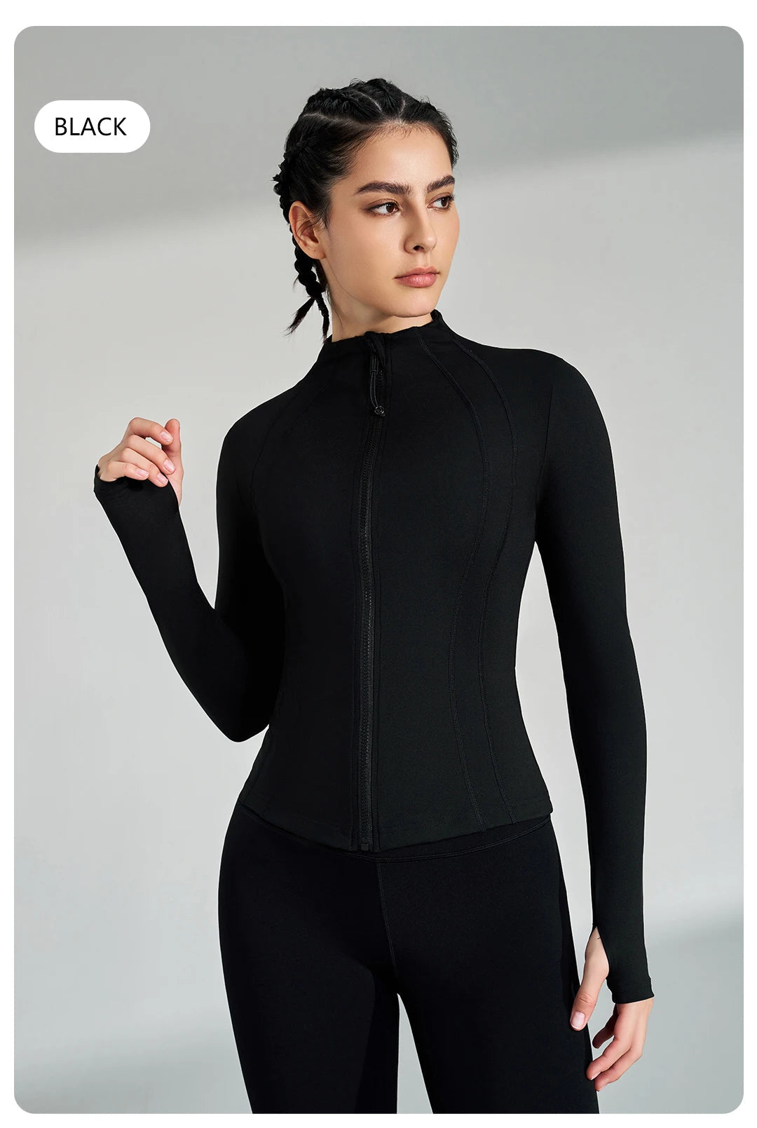 Women's Full Zip Yoga Gym Top Active Jacket The Clothing Company Sydney