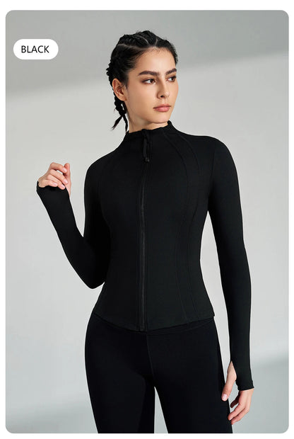 Women's Full Zip Yoga Gym Top Active Jacket The Clothing Company Sydney