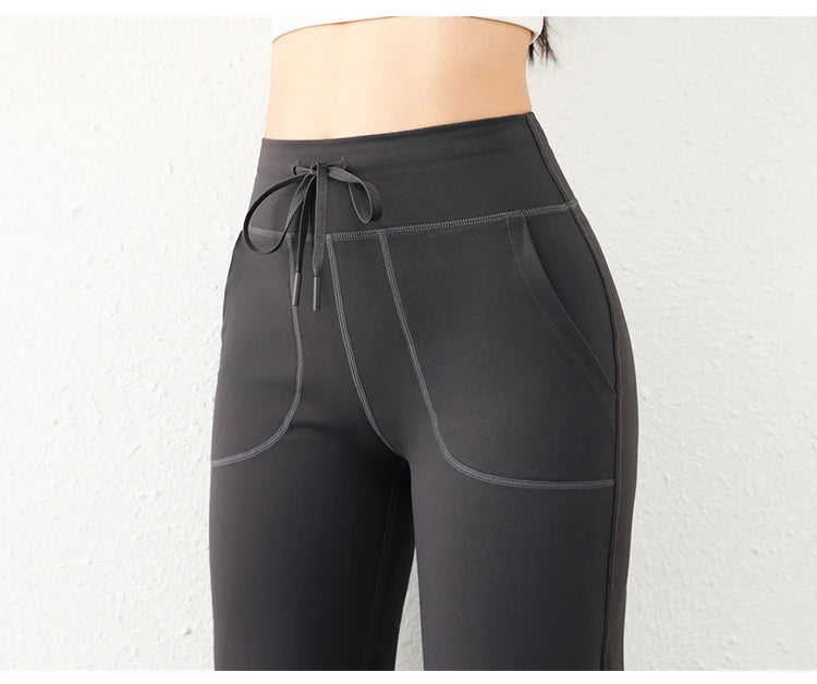 Women's Casual Loose Straight Running Sweatpants Wide Leg Drawstring Design With Side Pockets Leggings Yoga Pants The Clothing Company Sydney