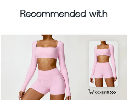 Women's Yoga Shorts Gym Leggings Cycling Slim Fit Workout Shorts High Waist Sports Shorts - The Clothing Company Sydney