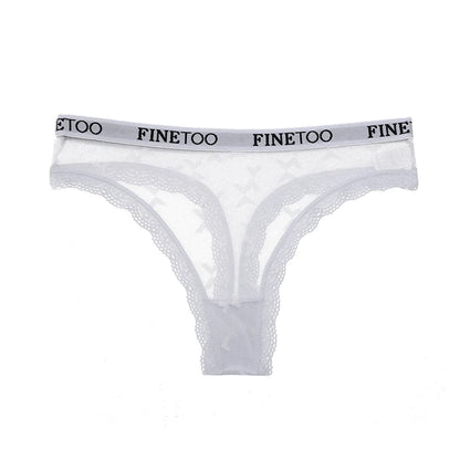 3 Pack Thong Lace Panties Thong Low Waist Underwear G String Underpants Lingerie Set - The Clothing Company Sydney