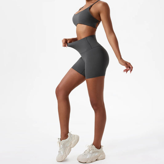 Yoga Clothing Push Up Gym Shorts Womens High Waist Sports Leggings Workout Cycling Shorts