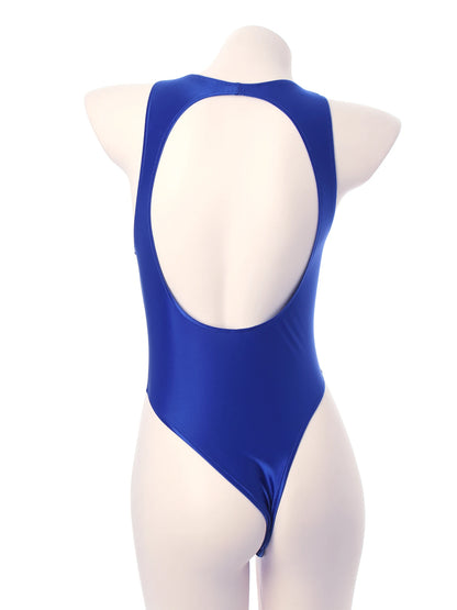 One Piece Womens Bodysuit High Cut Tight Monokini Summer Swimsuit Party Romper Swimwear - The Clothing Company Sydney