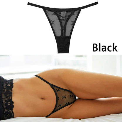 G String Thong Mesh Women Panties Low Waist Underpants T-back Underwear Thongs - The Clothing Company Sydney