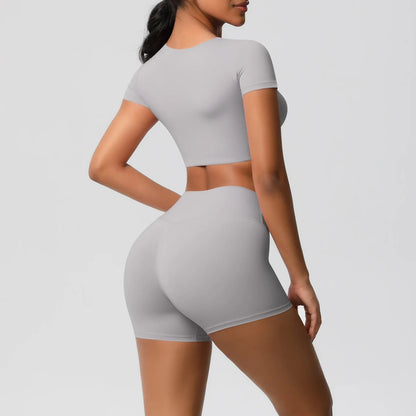 2 Piece Workout Sportswear Active Wear Sports Tank Top Bike Shorts Women Gym Bicycle Sorts Matching Set The Clothing Company Sydney