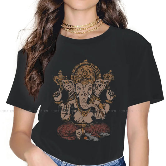 Women's Ganesha Art Girls T Shirt 3D Classic Female Tops Graphic Funny Tees Ladies Cotton T shirt - The Clothing Company Sydney