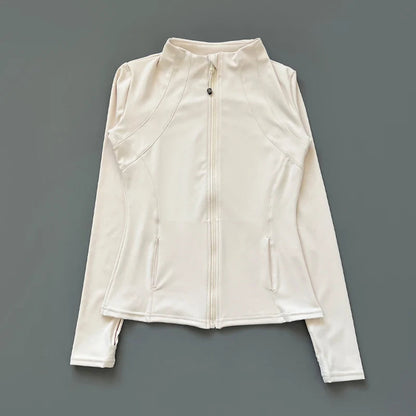 Women Slim-Fit Zipper Yoga Wear Long Sleeve Jackets The Clothing Company Sydney