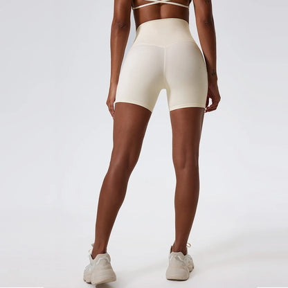 Yoga Clothing Push Up Gym Shorts Womens High Waist Sports Leggings Workout Cycling Shorts - The Clothing Company Sydney