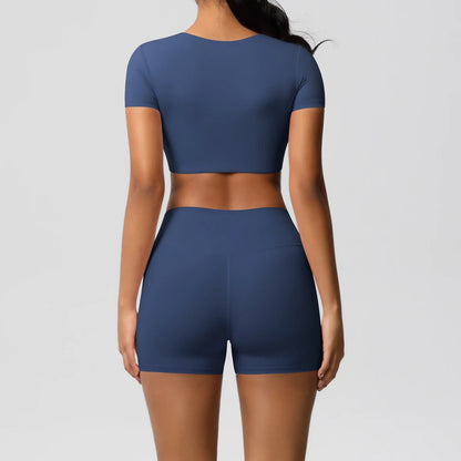 2 Piece Workout Sportswear Active Wear Sports Tank Top Bike Shorts Women Gym Bicycle Sorts Matching Set The Clothing Company Sydney