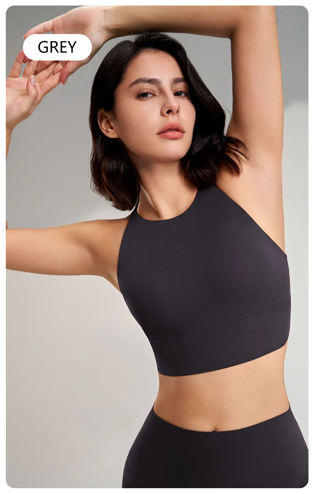 2 Piece Yoga Gym Running Leggings Crop Top Matching Outfit Set