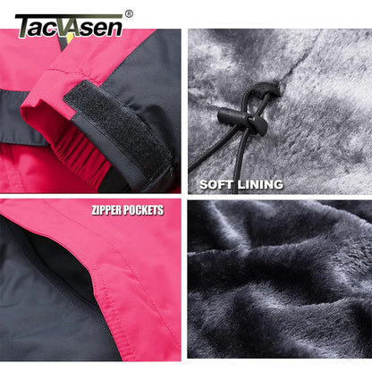 Winter Ski Jackets Womens Hiking Trekking Thicken Fleece Snow Jacket Outdoor Warm Windproof Windbreaker Outwear Parka - The Clothing Company Sydney