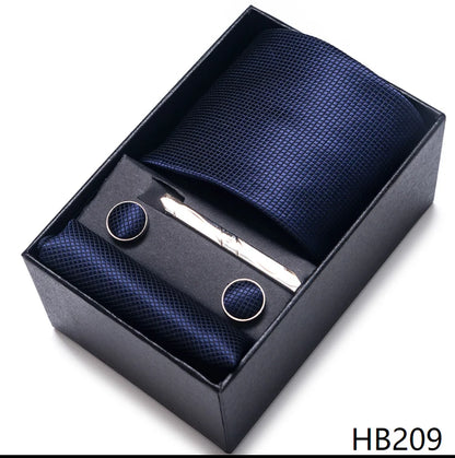 7.5 cm Business Ties Hanky Cufflink Set Tie Clips Green Necktie Corbatas For Men Wedding In Gift Box The Clothing Company Sydney