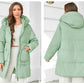 Hooded Parkas Women's Plus Size Casual Hooded Pocket Women Down Jacket Coat Outwear - The Clothing Company Sydney