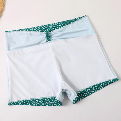 2 Piece High Waist Bikini Swimsuit Women Push Up Bikini Floral Swimsuit Print Swimwear Swim Trunks Bathing Suit - The Clothing Company Sydney