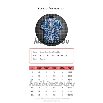 Men's Summer Short Sleeve Printed Shirt Thin Beach Shirt Men's Clothing Turtle Neck Polo  Shirt Casual Top - The Clothing Company Sydney