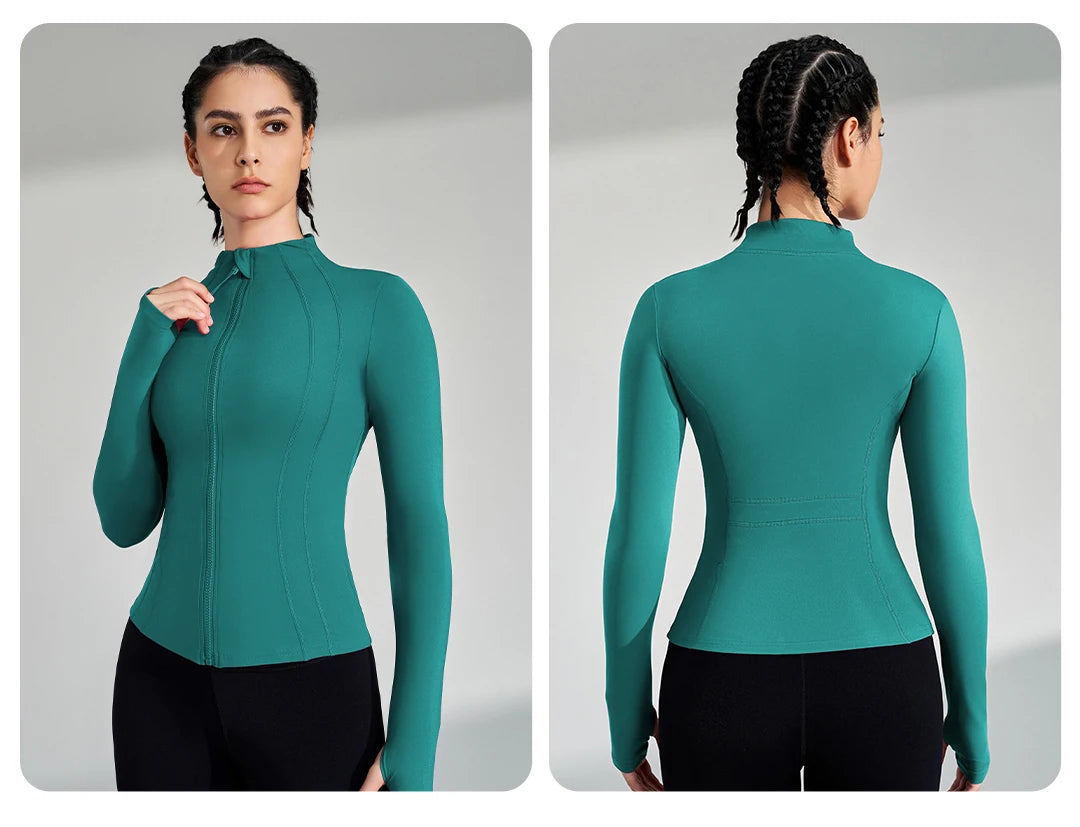 Women's Full Zip Yoga Gym Top Active Jacket The Clothing Company Sydney